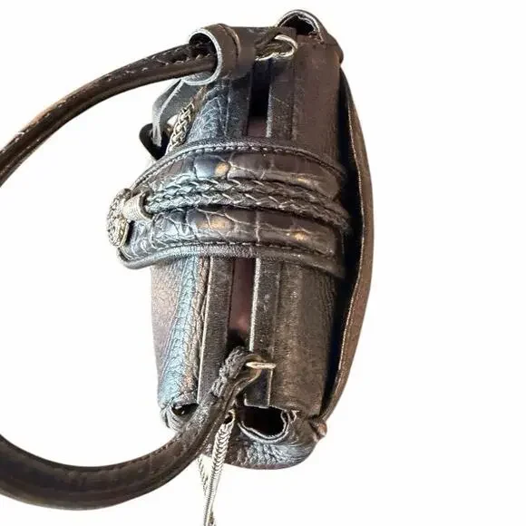 Vintage Brighton Mini Leather Clutch & Shoulder Bag - Picture 6 of 10